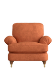 Laura Ashley Beaumaris Armchair, Teak Leg, Bainton Terracotta