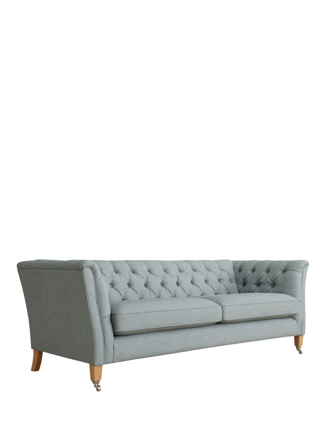 Chatsworth Range, Laura Ashley Chatsworth Grand 4 Seater Sofa, Oak Leg, Anneliese Seaspray