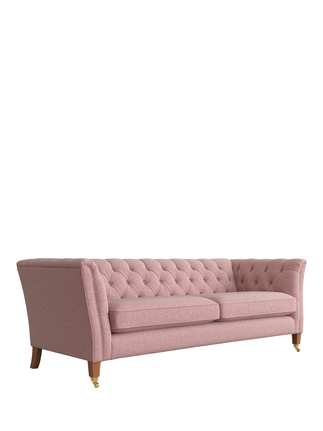 Chatsworth Range, Laura Ashley Chatsworth Grand 4 Seater Sofa, Teak Leg, Anneliese Grape Purple