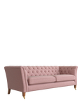 Laura Ashley Chatsworth Grand 4 Seater Sofa, Teak Leg, Anneliese Grape Purple