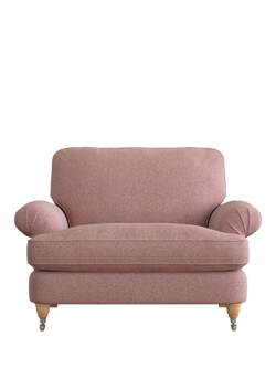 Laura Ashley Beaumaris Snuggler, Oak Leg, Anneliese Grape Purple