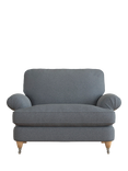 Laura Ashley Beaumaris Snuggler, Oak Leg, Anneliese Midnight Blue