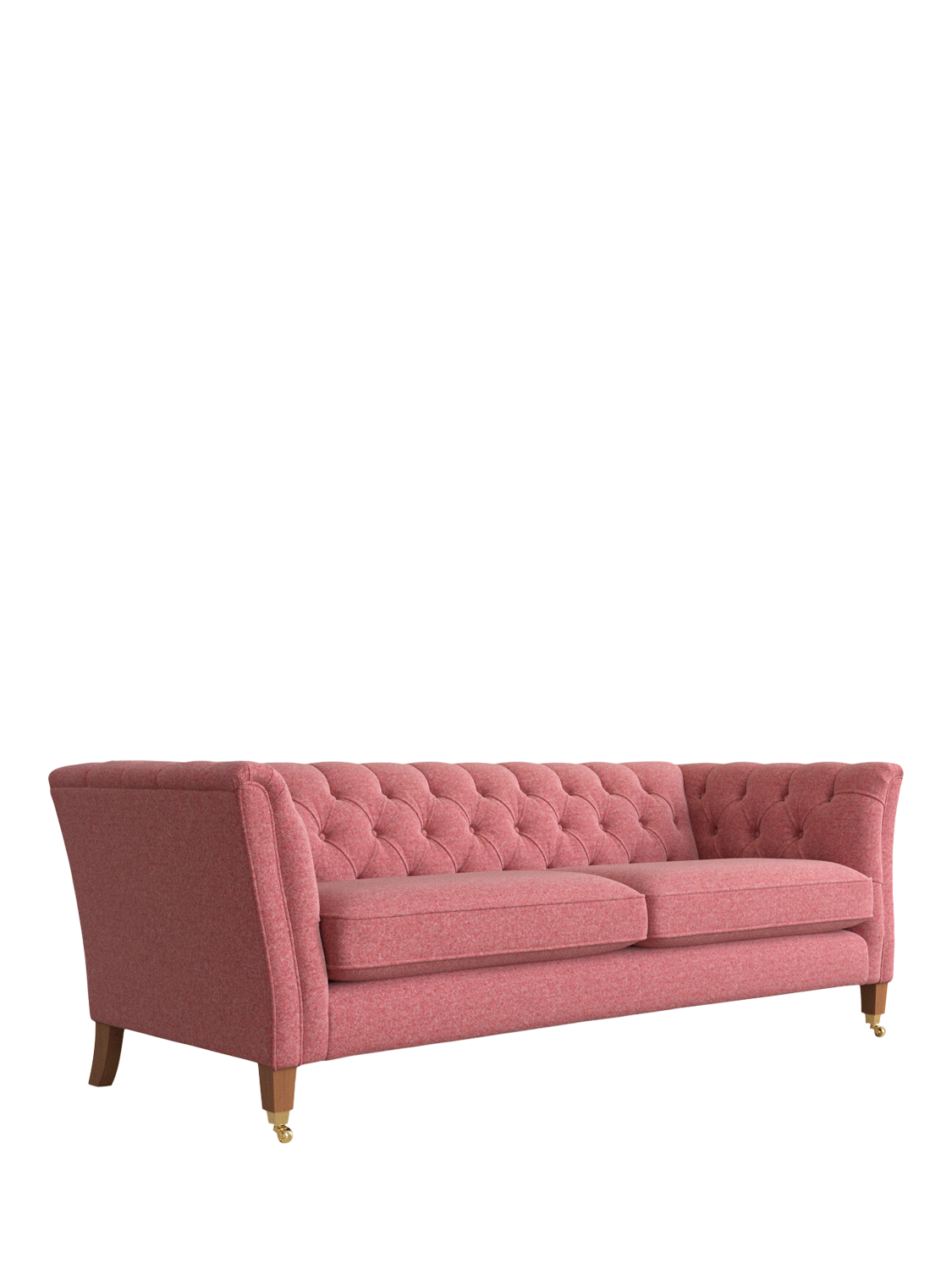 Chatsworth Range, Laura Ashley Chatsworth Grand 4 Seater Sofa, Teak Leg, Anneliese Rosewood Red