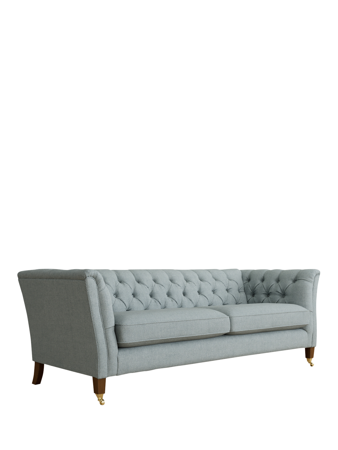 Chatsworth Range, Laura Ashley Chatsworth Grand 4 Seater Sofa, Teak Leg, Anneliese Seaspray