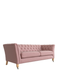 Laura Ashley Chatsworth Large 3 Seater Sofa, Oak Leg, Anneliese Grape Purple