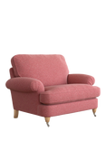 Laura Ashley Beaumaris Snuggler, Oak Leg, Anneliese Rosewood Red