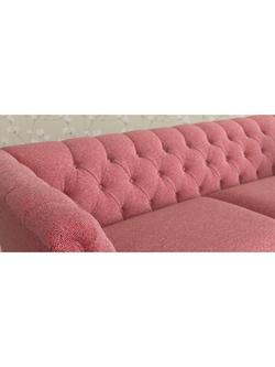 Laura Ashley Chatsworth Large 3 Seater Sofa, Teak Leg - view 2, Anneliese Rosewood Red