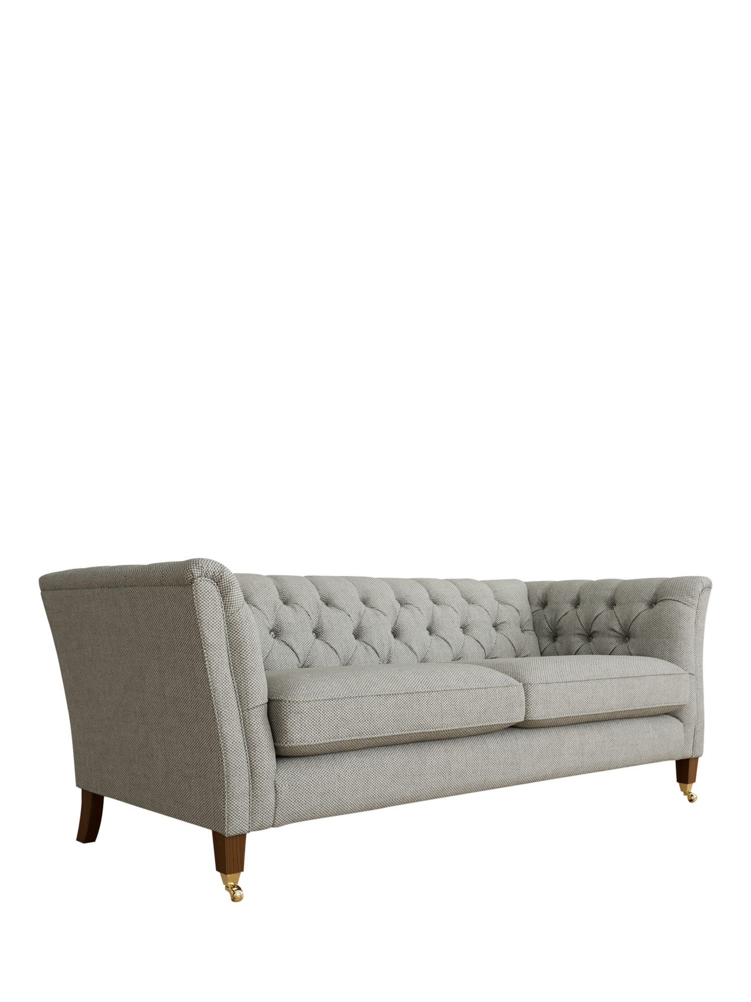 Chatsworth Range, Laura Ashley Chatsworth Large 3 Seater Sofa, Teak Leg, Anneliese Steel