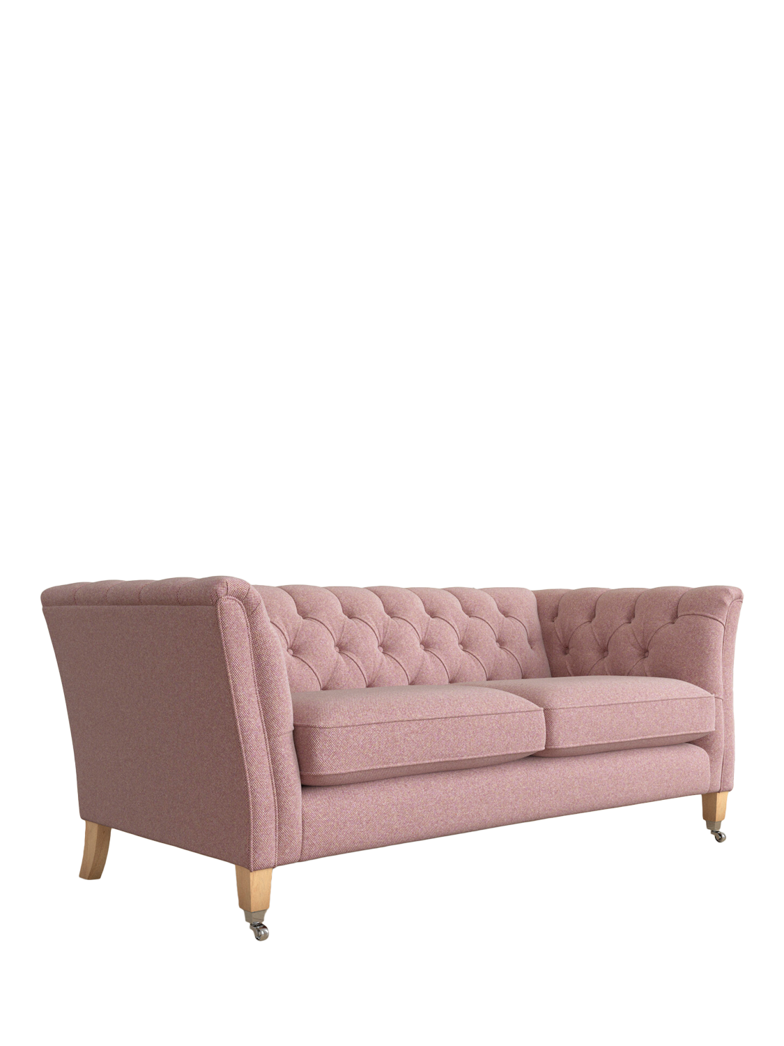 Chatsworth Range, Laura Ashley Chatsworth Medium 2 Seater Sofa, Oak Leg, Anneliese Grape Purple
