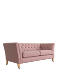 Laura Ashley Chatsworth Medium 2 Seater Sofa, Oak Leg, Anneliese Grape Purple