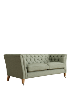 Laura Ashley Chatsworth Medium 2 Seater Sofa, Oak Leg, Anneliese Sage