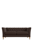 Laura Ashley Chatsworth Medium 2 Seater Sofa, Oak Leg, Harley Chestnut Brown