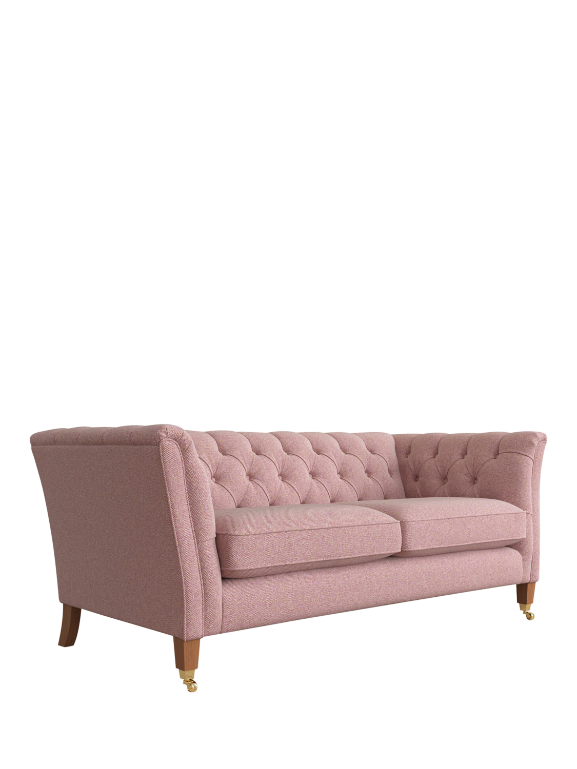 Chatsworth Range, Laura Ashley Chatsworth Medium 2 Seater Sofa, Teak Leg, Anneliese Grape Purple