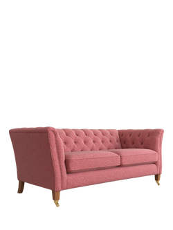 Laura Ashley Chatsworth Medium 2 Seater Sofa, Teak Leg, Anneliese Rosewood Red