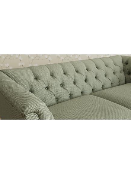 Laura Ashley Chatsworth Medium 2 Seater Sofa, Teak Leg - view 2, Anneliese Sage