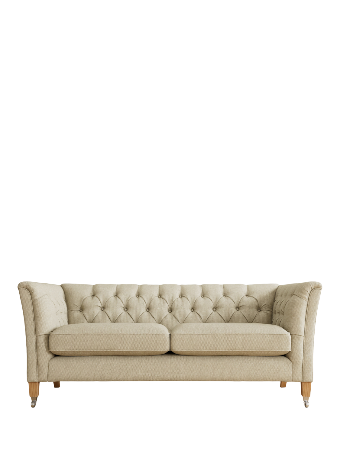 Chatsworth Range, Laura Ashley Chatsworth Small 2 Seater Sofa, Oak Leg, Anneliese Natural