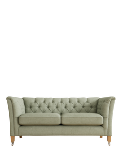 Laura Ashley Chatsworth Small 2 Seater Sofa, Oak Leg, Anneliese Sage