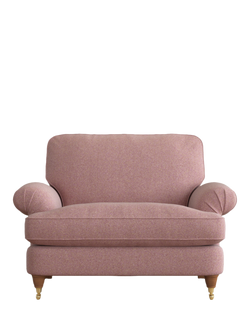 Laura Ashley Beaumaris Snuggler, Teak Leg, Anneliese Grape Purple