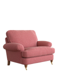 Laura Ashley Beaumaris Snuggler, Teak Leg, Anneliese Rosewood Red