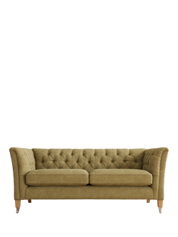 Laura Ashley Chatsworth Small 2 Seater Sofa, Oak Leg, Orla Gold