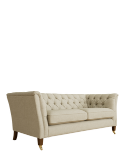Laura Ashley Chatsworth Small 2 Seater Sofa, Teak Leg, Anneliese Natural