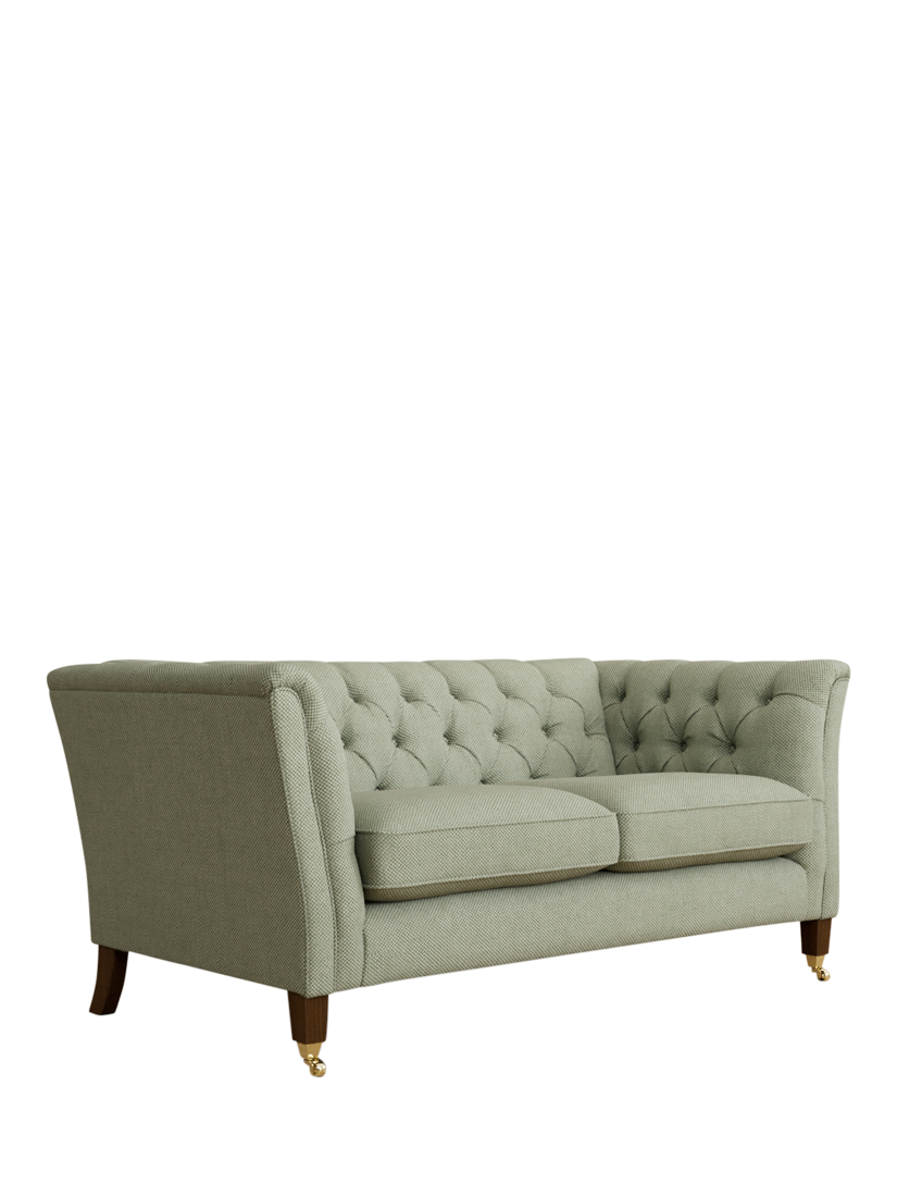 Chatsworth Range, Laura Ashley Chatsworth Small 2 Seater Sofa, Teak Leg, Anneliese Sage
