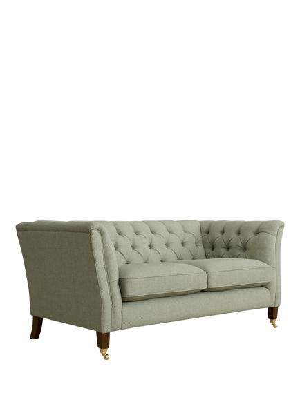 Laura Ashley Chatsworth Small 2 Seater Sofa, Teak Leg, Anneliese Sage
