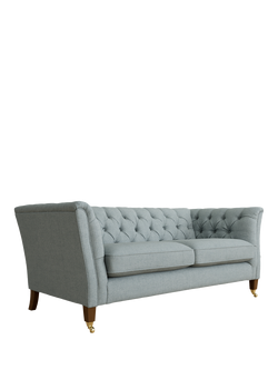 Laura Ashley Chatsworth Small 2 Seater Sofa, Teak Leg, Anneliese Seaspray