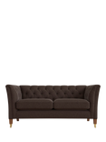 Laura Ashley Chatsworth Small 2 Seater Sofa, Teak Leg, Harley Chestnut Brown
