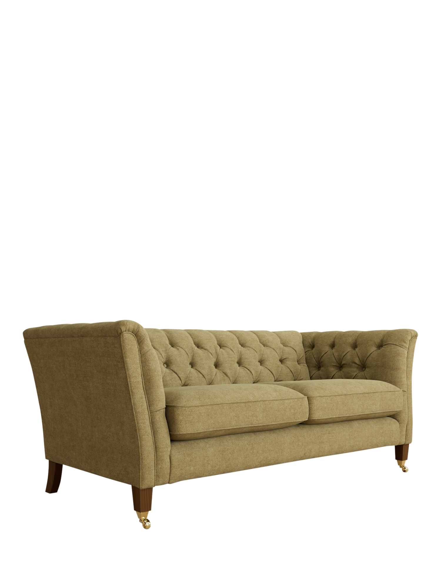 Chatsworth Range, Laura Ashley Chatsworth Small 2 Seater Sofa, Teak Leg, Orla Gold