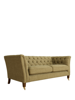 Laura Ashley Chatsworth Small 2 Seater Sofa, Teak Leg, Orla Gold