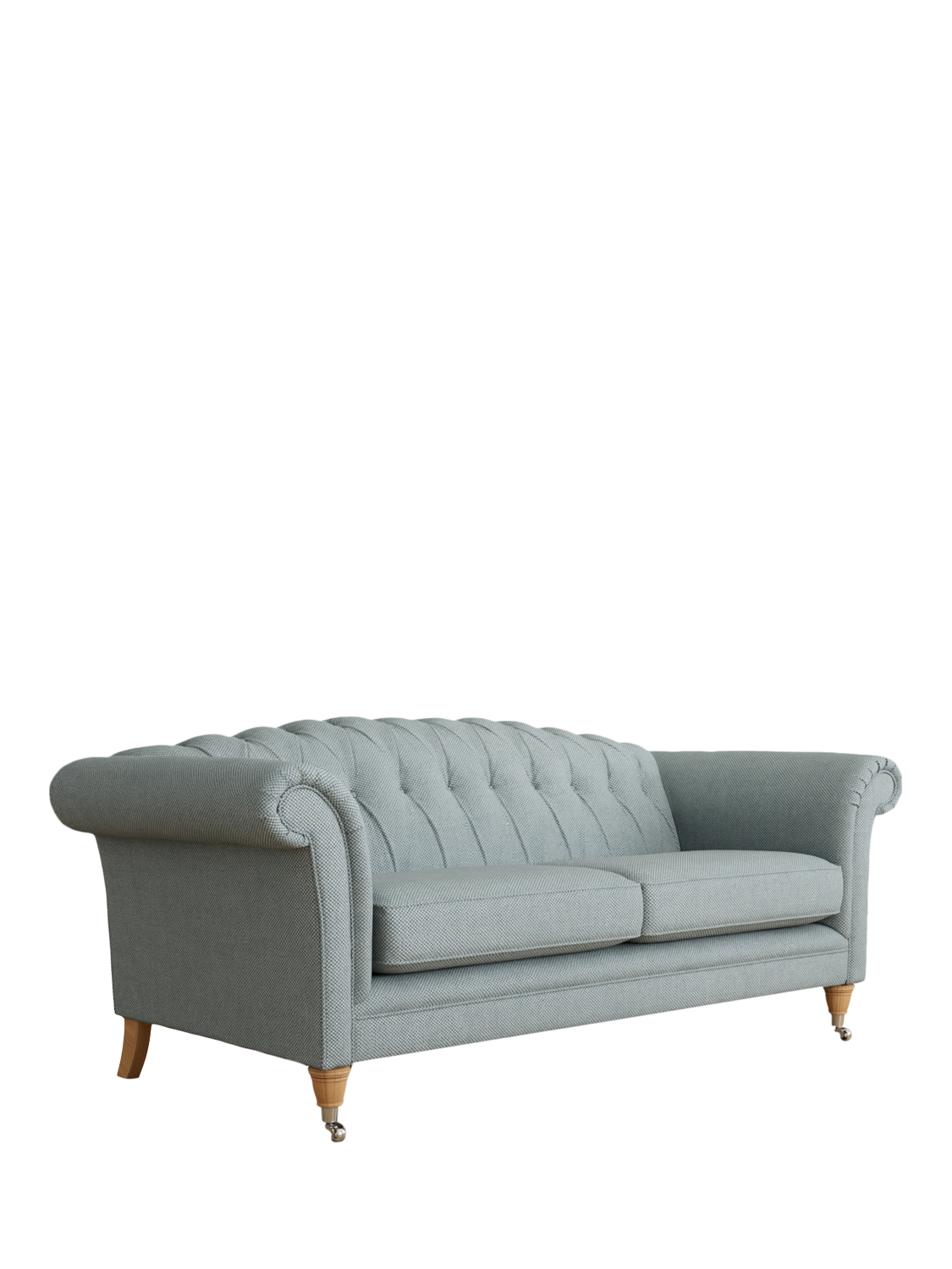 Gloucester Range, Laura Ashley Gloucester Grand 4 Seater Sofa, Oak Leg, Anneliese Seaspray