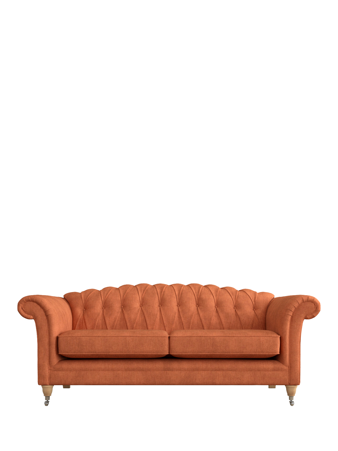 Gloucester Range, Laura Ashley Gloucester Grand 4 Seater Sofa, Oak Leg, Bainton Terracotta