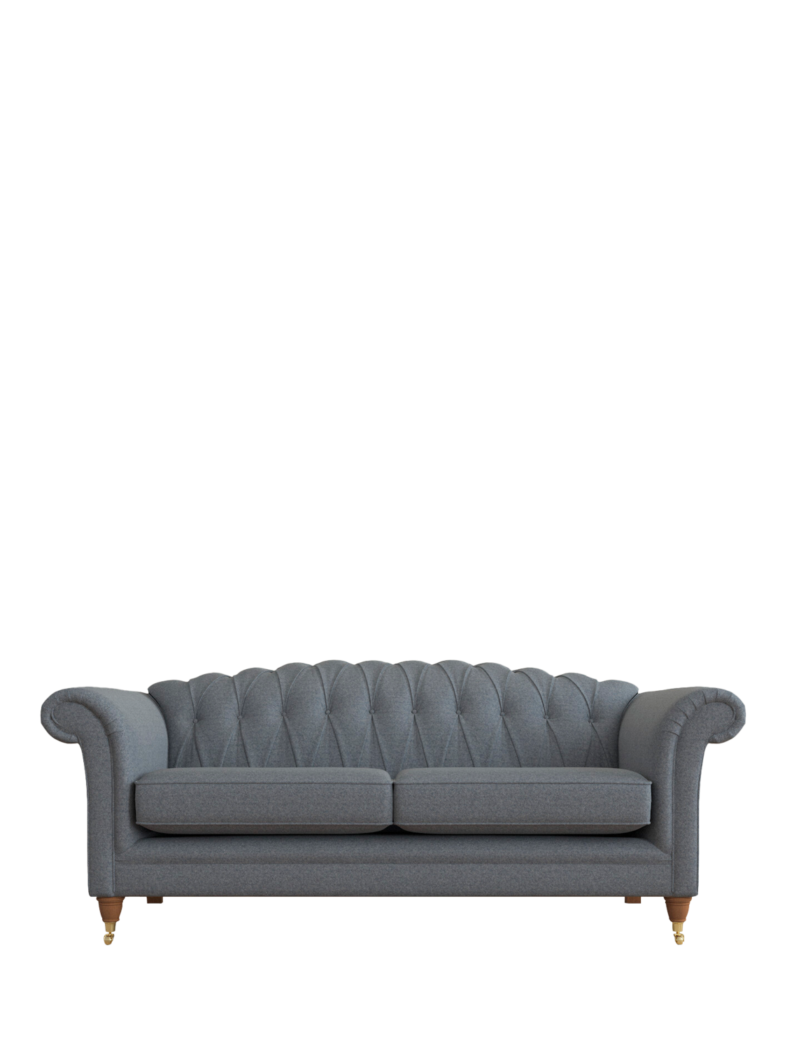 Gloucester Range, Laura Ashley Gloucester Grand 4 Seater Sofa, Teak Leg, Anneliese Midnight Blue