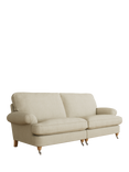 Laura Ashley Beaumaris Grand 4 Seater Sofe, Oak Leg, Anneliese Natural