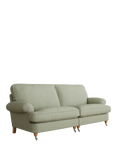 Laura Ashley Beaumaris Grand 4 Seater Sofe, Oak Leg, Anneliese Sage