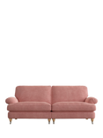 Laura Ashley Beaumaris Grand 4 Seater Sofe, Oak Leg, Bainton Old Rose Pnk