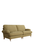 Laura Ashley Beaumaris Grand 4 Seater Sofe, Oak Leg, Orla Gold