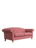 Laura Ashley Gloucester Grand 4 Seater Sofa, Teak Leg, Anneliese Rosewood Red