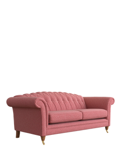 Laura Ashley Gloucester Grand 4 Seater Sofa, Teak Leg, Anneliese Rosewood Red