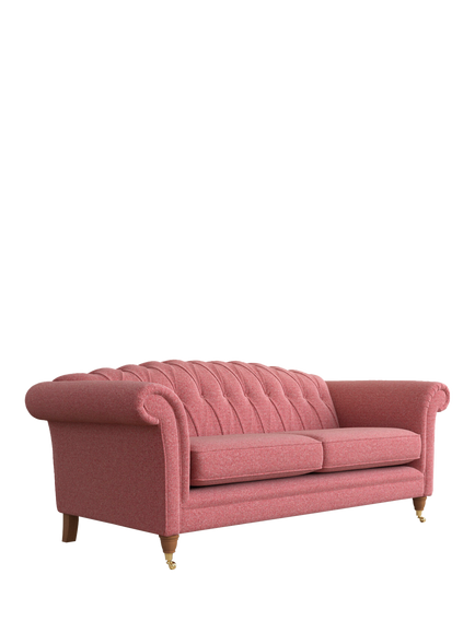 Laura Ashley Gloucester Grand 4 Seater Sofa, Teak Leg, Anneliese Rosewood Red