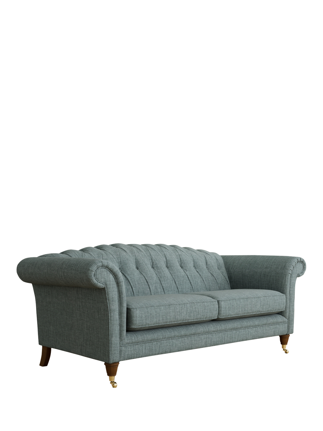 Gloucester Range, Laura Ashley Gloucester Grand 4 Seater Sofa, Teak Leg, Bainton Newport Blue