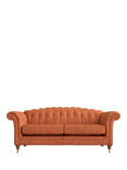 Laura Ashley Gloucester Grand 4 Seater Sofa, Teak Leg, Bainton Terracotta