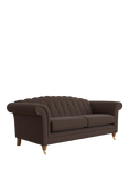 Laura Ashley Gloucester Grand 4 Seater Sofa, Teak Leg, Harley Chestnut Brown