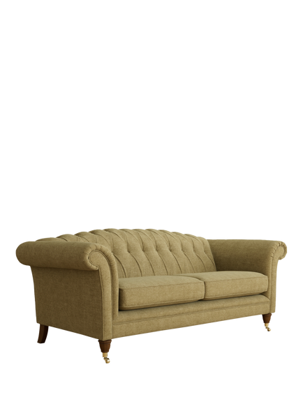 Laura Ashley Gloucester Grand 4 Seater Sofa, Teak Leg, Orla Gold