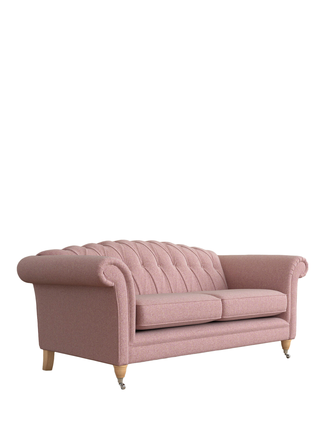 Gloucester Range, Laura Ashley Gloucester Large 3 Seater Sofa, Oak Leg, Anneliese Grape Purple