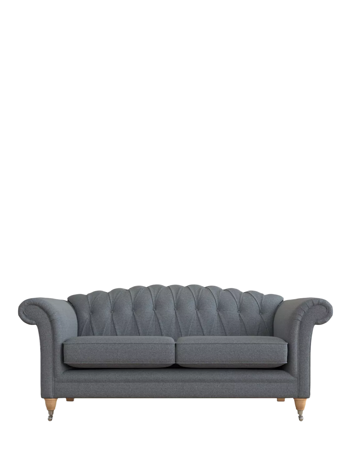 Laura Ashley Gloucester Large 3 Seater Sofa, Oak Leg