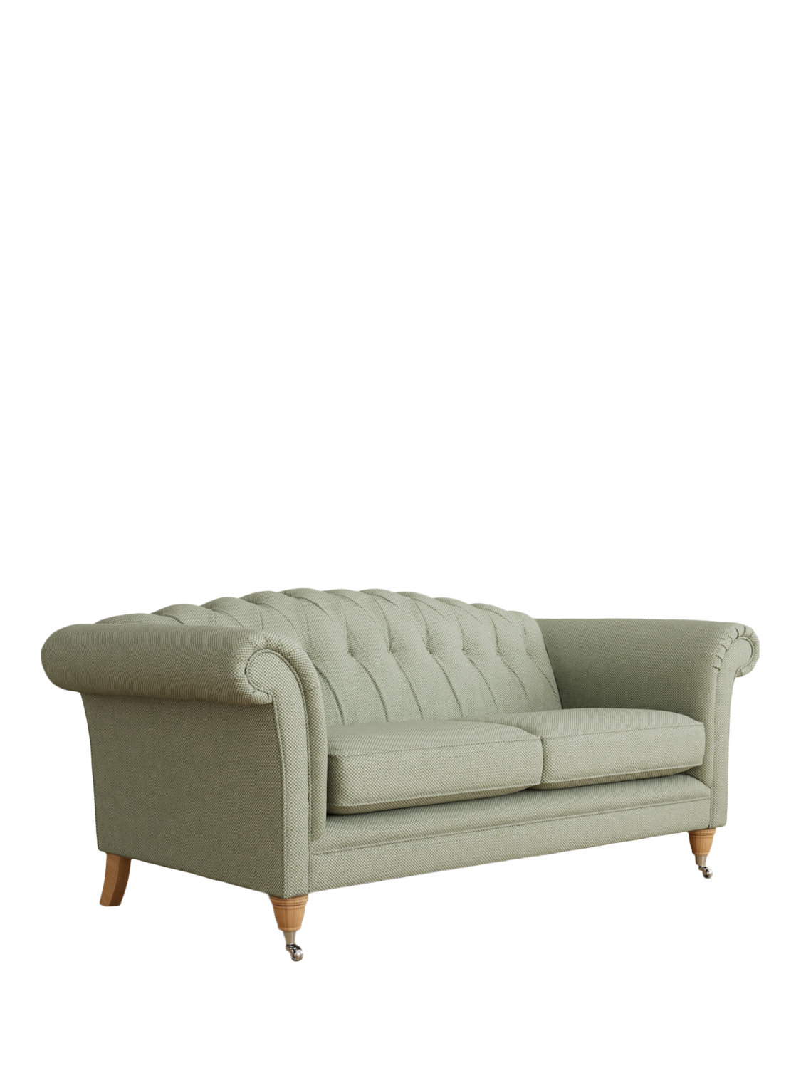 Gloucester Range, Laura Ashley Gloucester Large 3 Seater Sofa, Oak Leg, Anneliese Sage