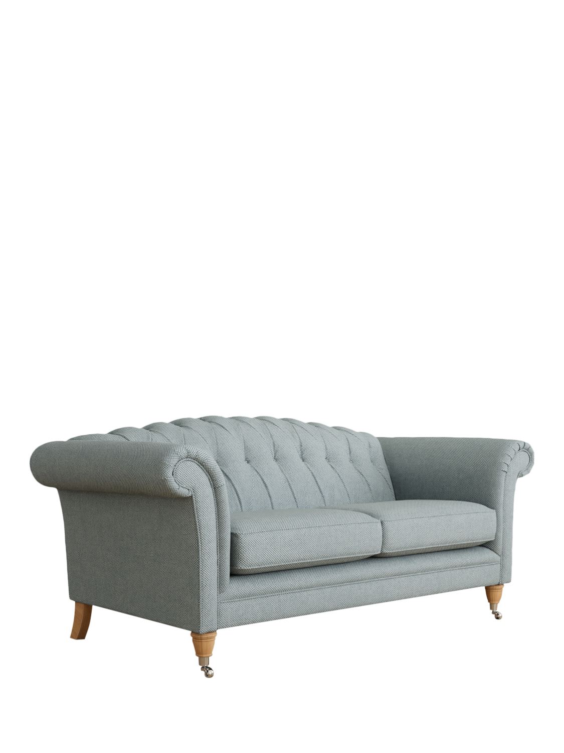 Gloucester Range, Laura Ashley Gloucester Large 3 Seater Sofa, Oak Leg, Anneliese Seaspray