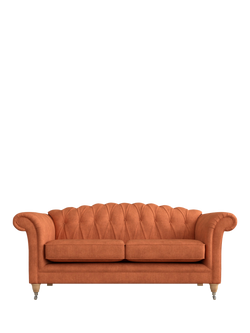 Laura Ashley Gloucester Large 3 Seater Sofa, Oak Leg, Bainton Terracotta
